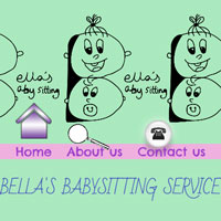 Image of website created by Bella